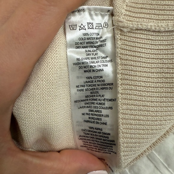 French Connection Dog Graphic Sweater Size M 100% Cotton Sequin Detail - Picture 5 of 6